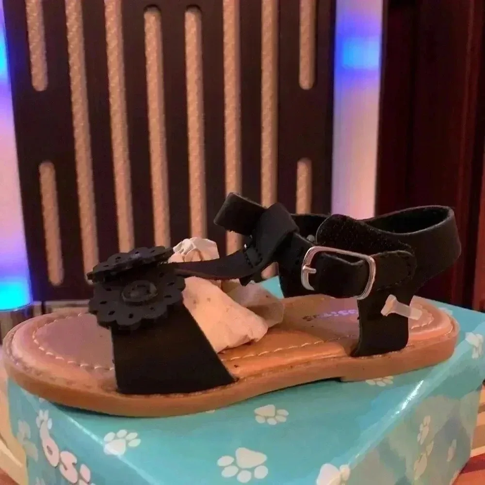 Kids OSITOS black sandals size 6